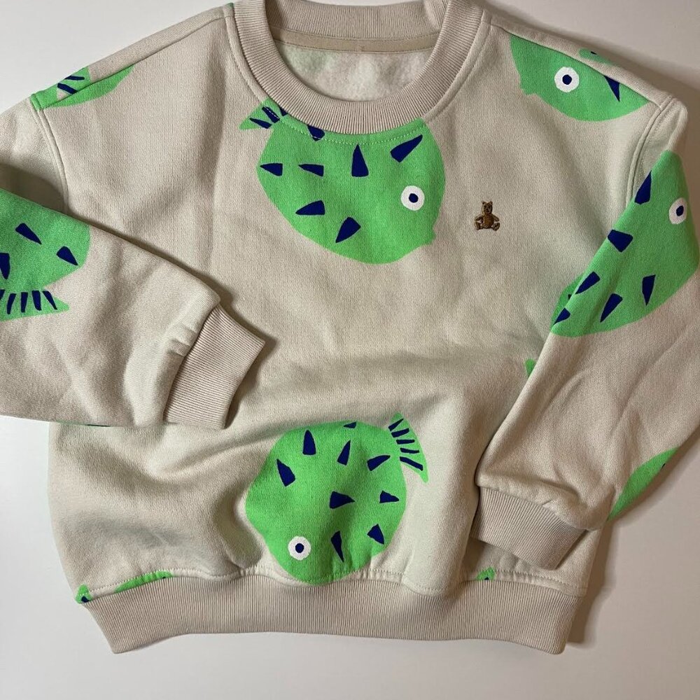 Baby Gap Crewneck Sweatshirt Oversized Blowfish Print Size 3T NWOT